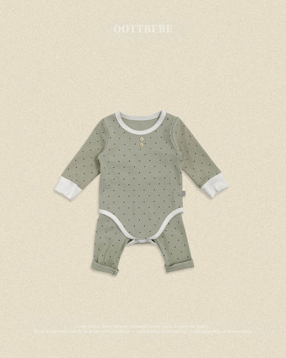 【秋のPRE-ODER 5%OFF】28.(Bebe) Chouchou Dot Romper | oottbebe