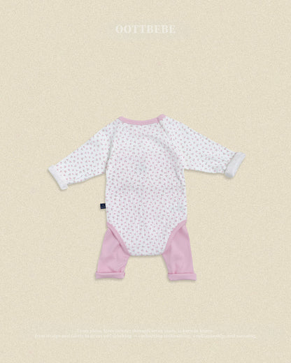 【秋のPRE-ODER 5%OFF】25.(Bebe) Coco Flower Romper | oottbebe