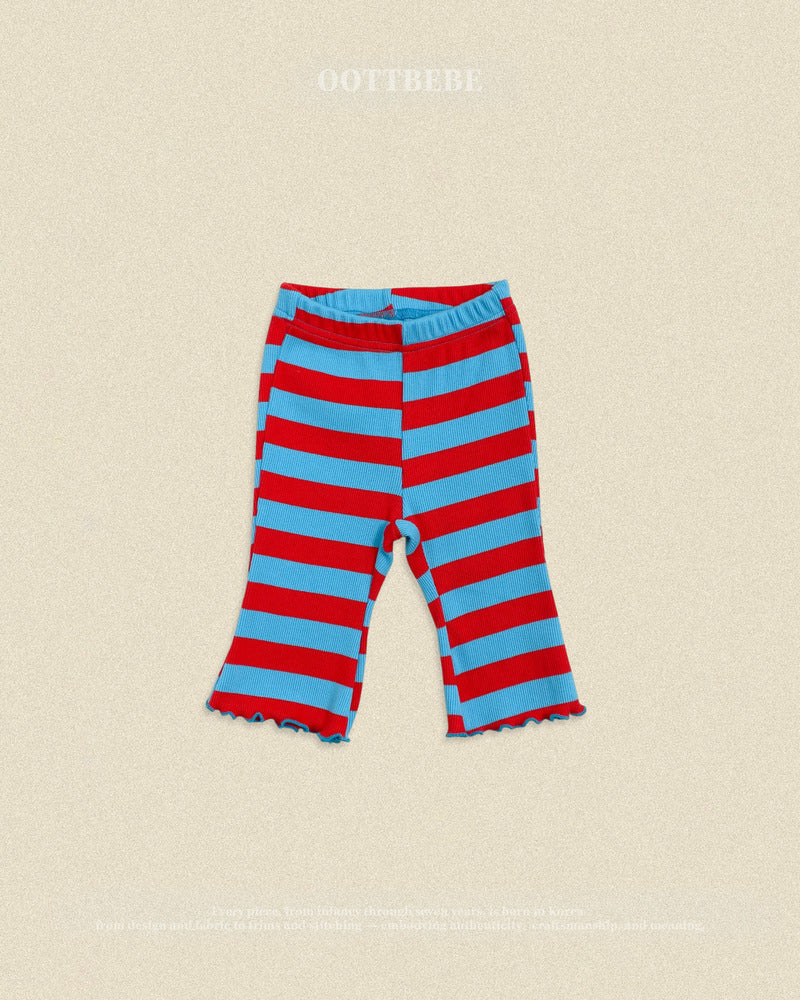 【PRE-ODER〆8.9(sun)】42.Kitsch Pop Ribbed Bootcut Pants | oottbebe