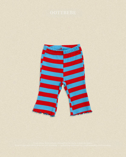 【秋のPRE-ODER 5%OFF】42.Kitsch Pop Ribbed Bootcut Pants | oottbebe