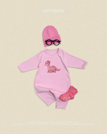 【秋のPRE-ODER 5%OFF】30.(Bebe) Robot Dinosaur Full-Length Romper | oottbebe