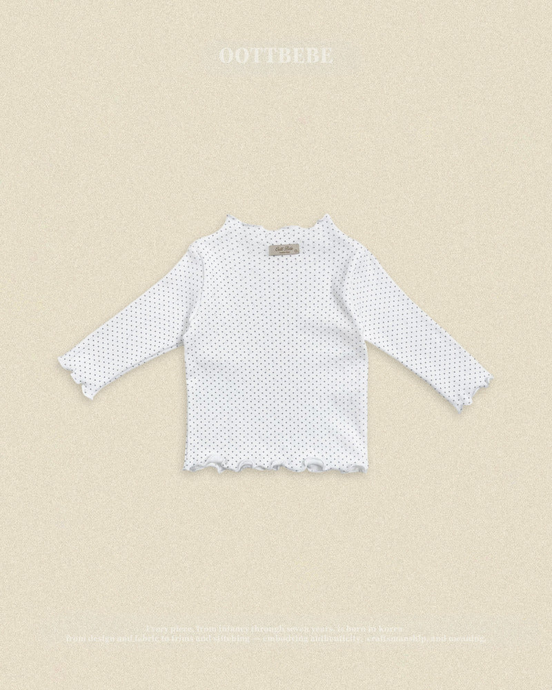 【PRE-ODER〆8.9(sun)】41.Dot Frill T-Shirt | oottbebe