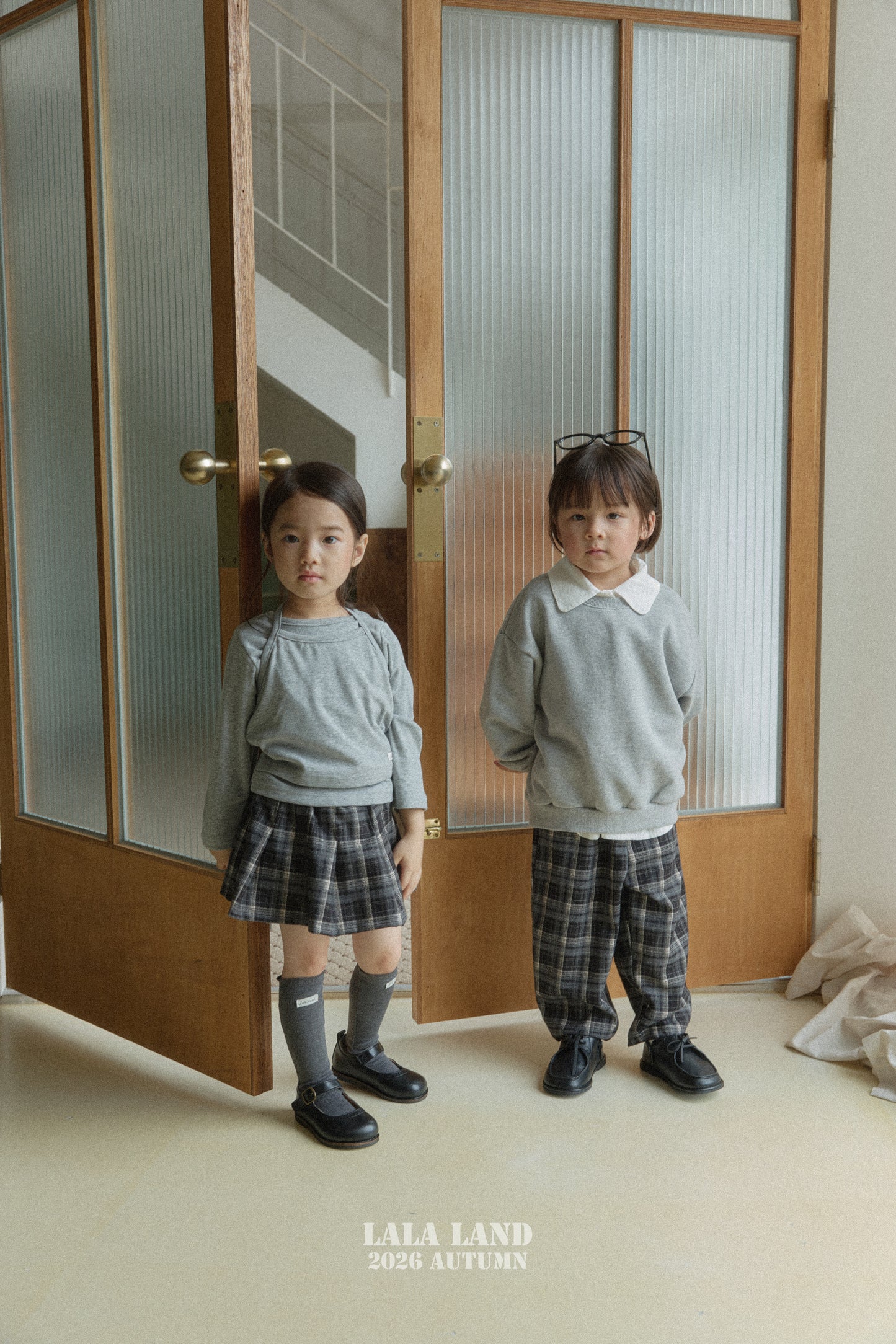 【PRE-ODER〆8.9(sun)】14.Eve Check Skirt | lalaland