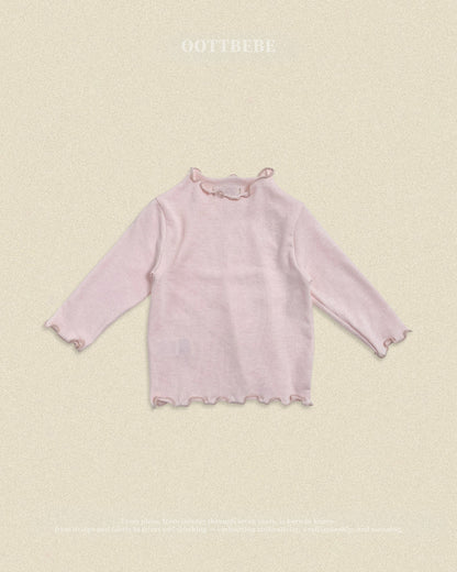 【秋のPRE-ODER 5%OFF】40.Pastel Frill T-Shirt | oottbebe