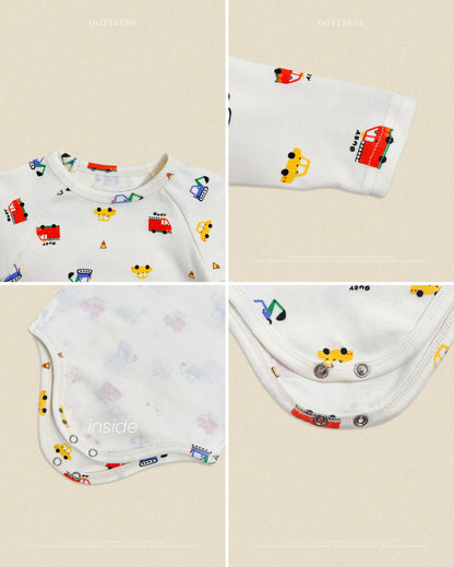 【秋のPRE-ODER 5%OFF】36.(Bebe) Car Romper + Bonnet Set | oottbebe