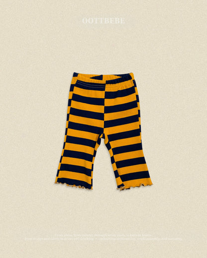 【秋のPRE-ODER 5%OFF】42.Kitsch Pop Ribbed Bootcut Pants | oottbebe