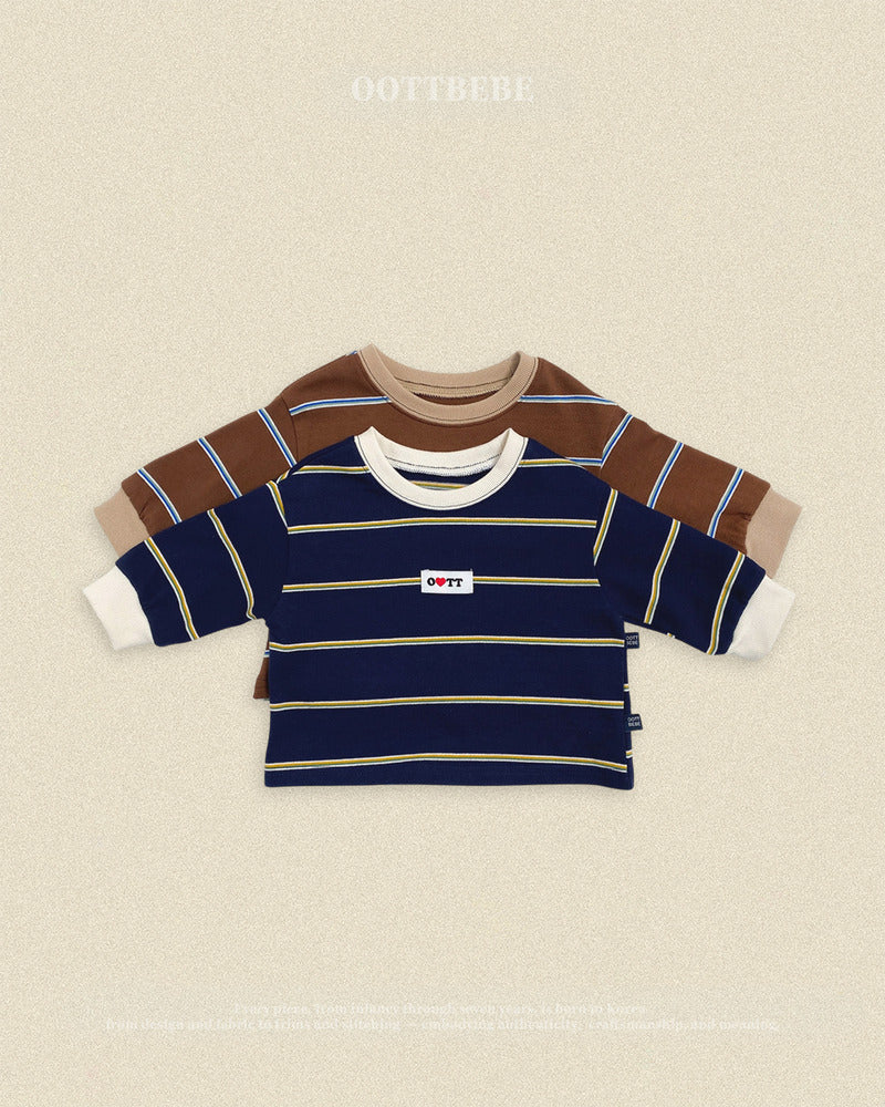 【PRE-ODER〆8.9(sun)】18.Rookie Striped Top & Bottom Set | oottbebe