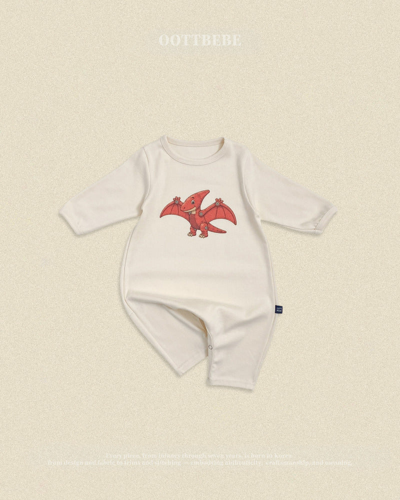 【PRE-ODER〆8.9(sun)】30.(Bebe) Robot Dinosaur Full-Length Romper | oottbebe
