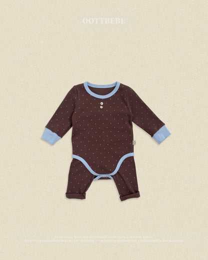 【秋のPRE-ODER 5%OFF】28.(Bebe) Chouchou Dot Romper | oottbebe