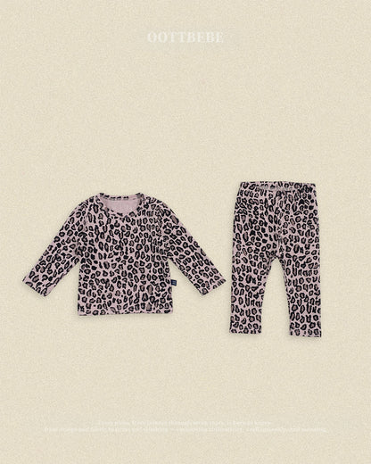【秋のPRE-ODER 5%OFF】33.Little Leopard Loungewear | oottbebe