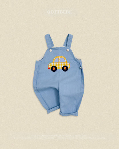 【秋のPRE-ODER 5%OFF】46.Vroom Vroom Denim Overalls | oottbebe