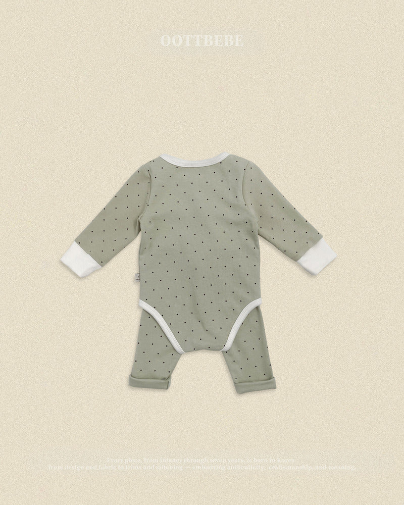 【PRE-ODER〆8.9(sun)】28.(Bebe) Chouchou Dot Romper | oottbebe