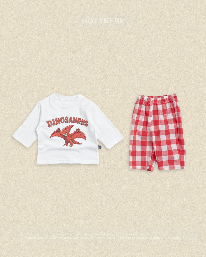 【PRE-ODER〆8.9(sun)】16.(Special Edition) Robot Dinosaur Top & Bottom Set | oottbebe