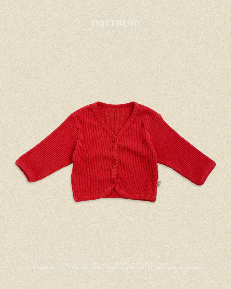 【PRE-ODER〆8.9(sun)】38.Haribo Ribbed Cardigan | oottbebe