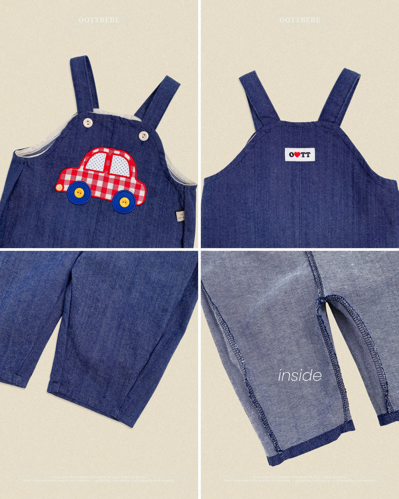 【PRE-ODER〆8.9(sun)】46.Vroom Vroom Denim Overalls | oottbebe