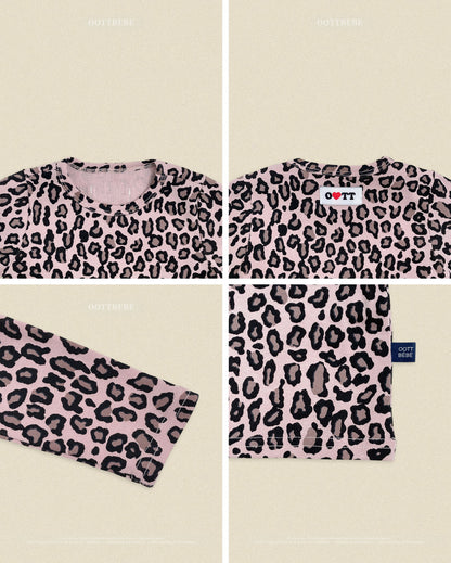 【秋のPRE-ODER 5%OFF】33.Little Leopard Loungewear | oottbebe