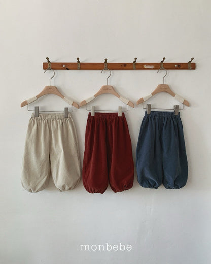 ［monbebe］corduroy jogger pants