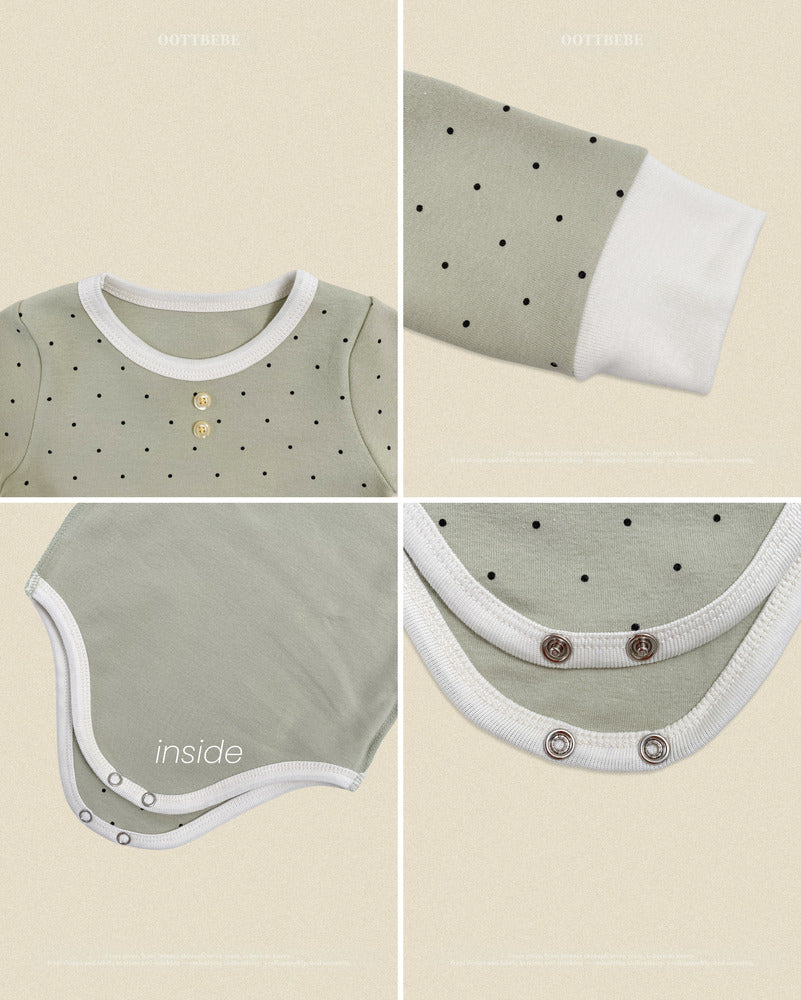 【PRE-ODER〆8.9(sun)】28.(Bebe) Chouchou Dot Romper | oottbebe