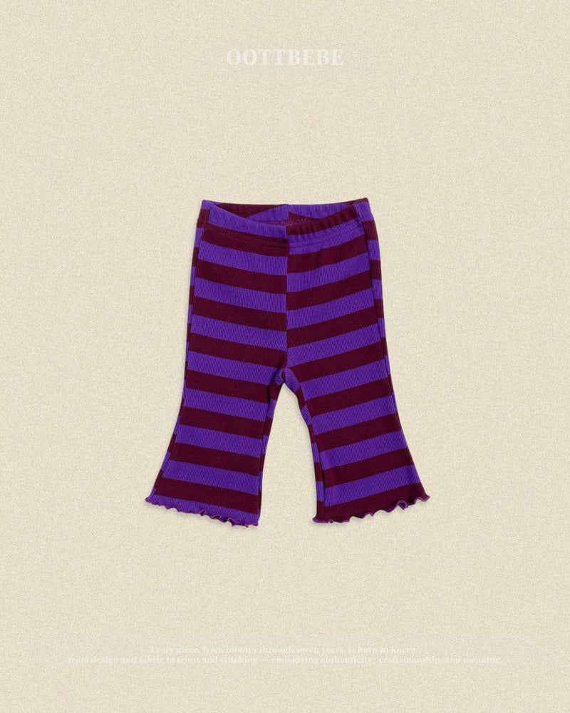 【PRE-ODER〆8.9(sun)】42.Kitsch Pop Ribbed Bootcut Pants | oottbebe