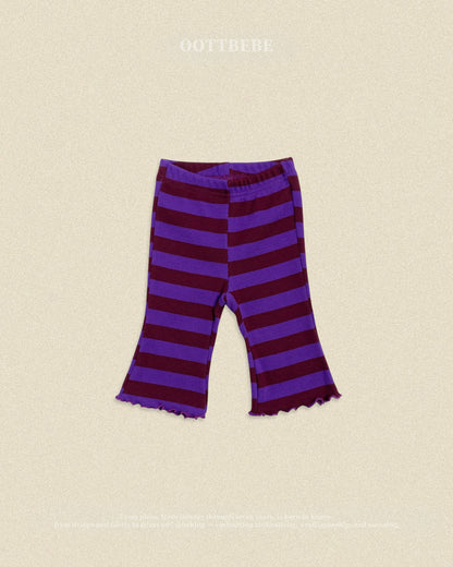 【秋のPRE-ODER 5%OFF】42.Kitsch Pop Ribbed Bootcut Pants | oottbebe