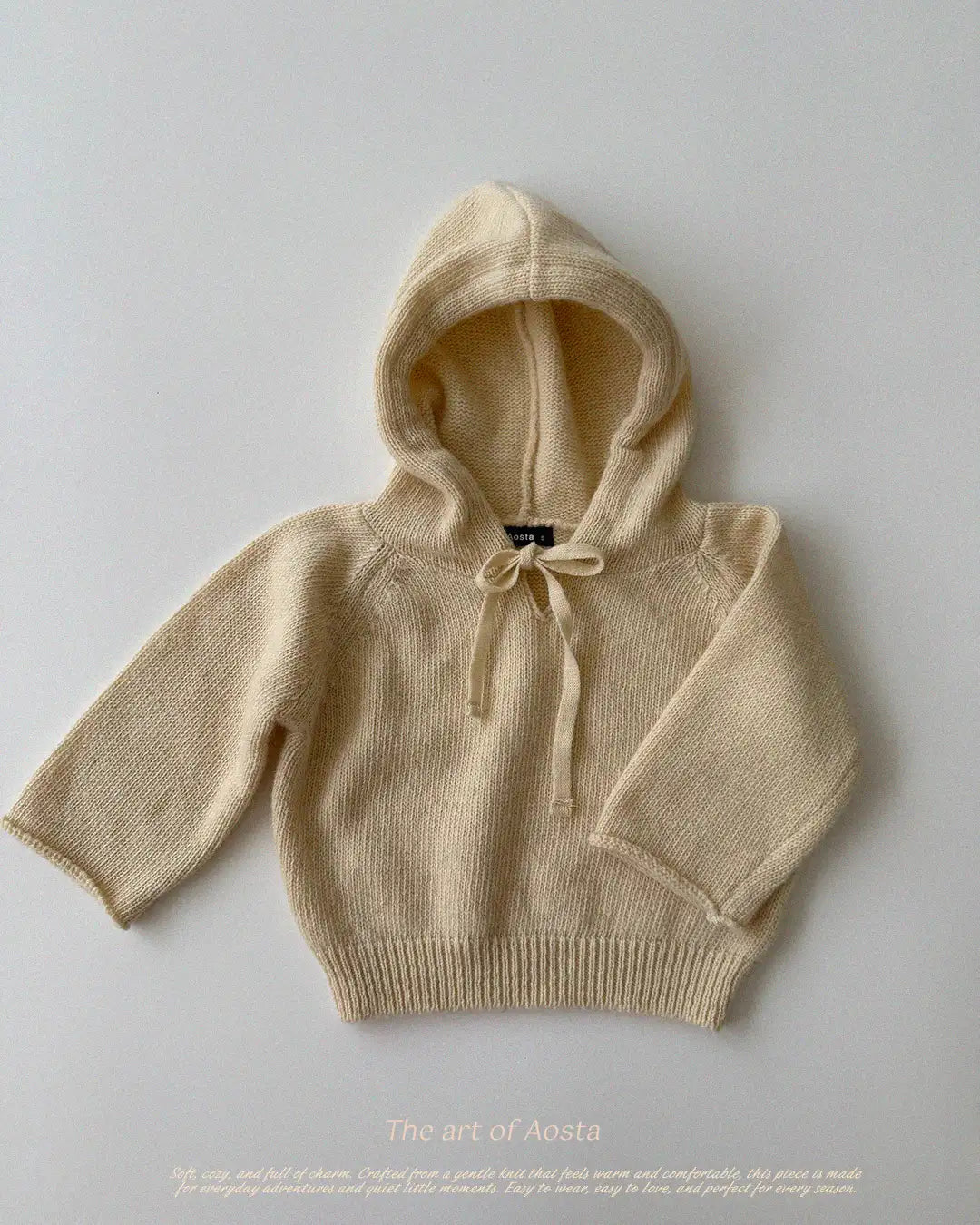 【秋のPRE-ODER 5%OFF】10.Knit Cookie Hoodie
