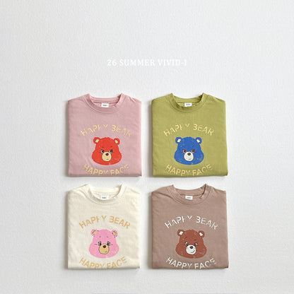 【PREORDER受付終了、ご希望はお問い合わせください。】56.Happy Bear ShortSleeve Tee