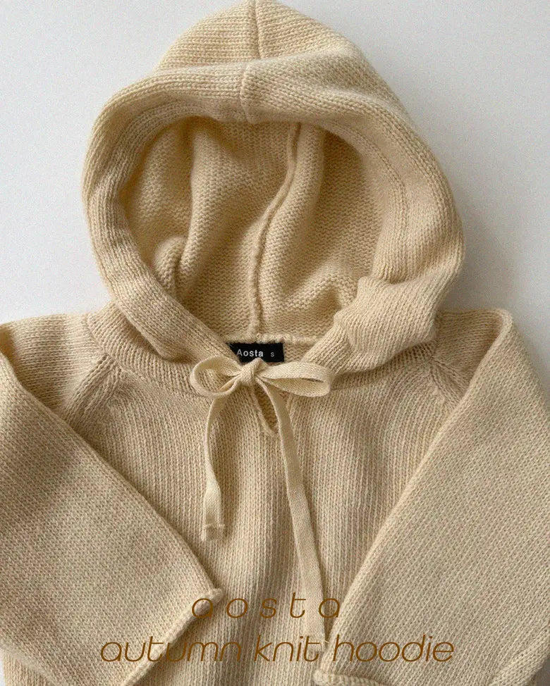 【秋のPRE-ODER 5%OFF】10.Knit Cookie Hoodie