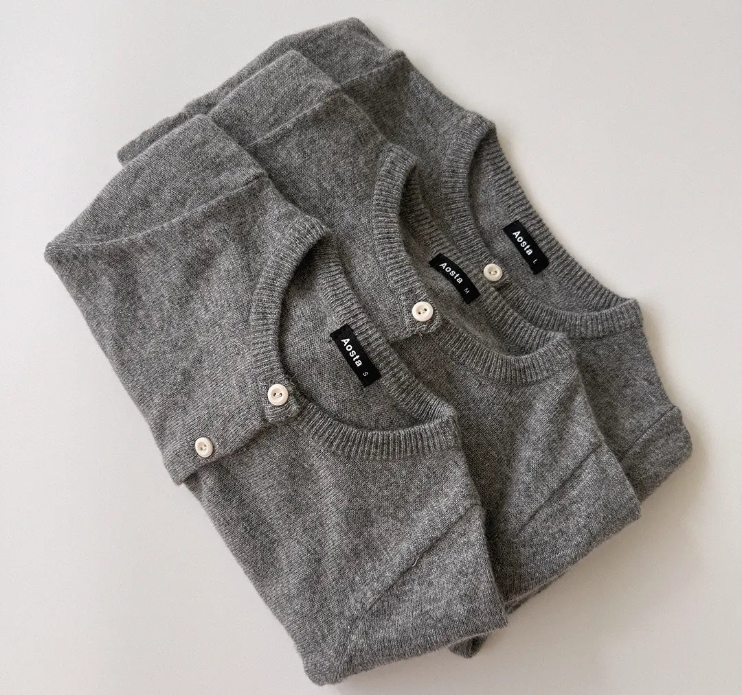 【秋のPRE-ODER 5%OFF】06.Knit Cashmere Cardigan