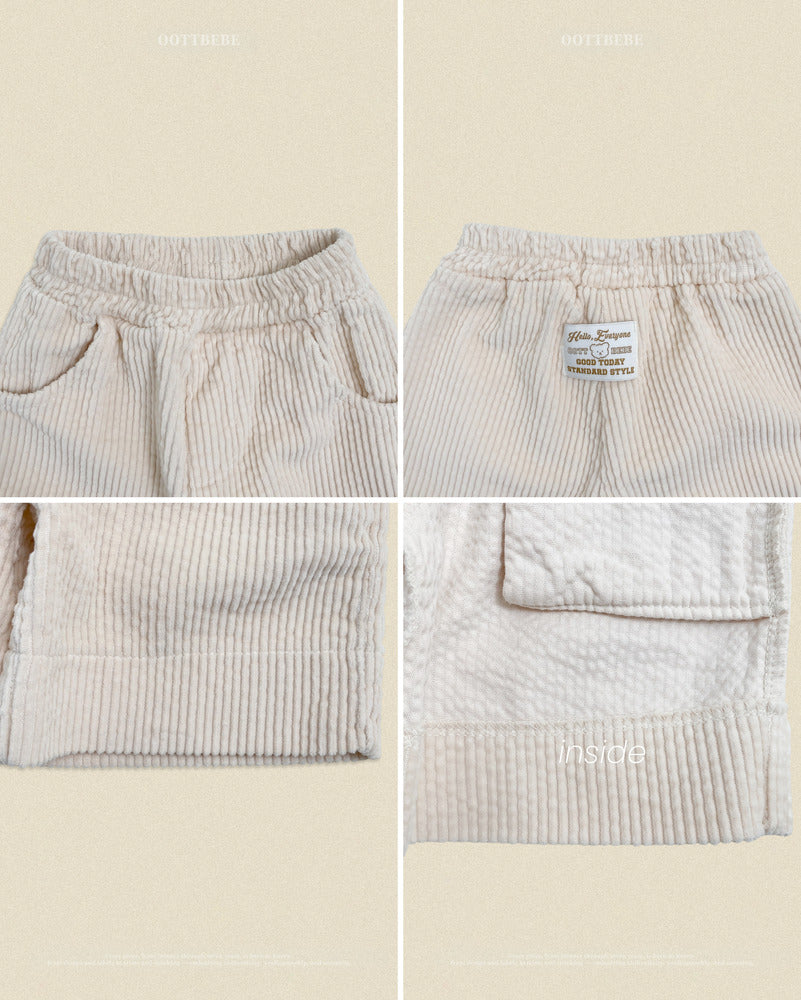 【PRE-ODER〆8.9(sun)】50.Big Corduroy Pants – 6/10 Length | oottbebe