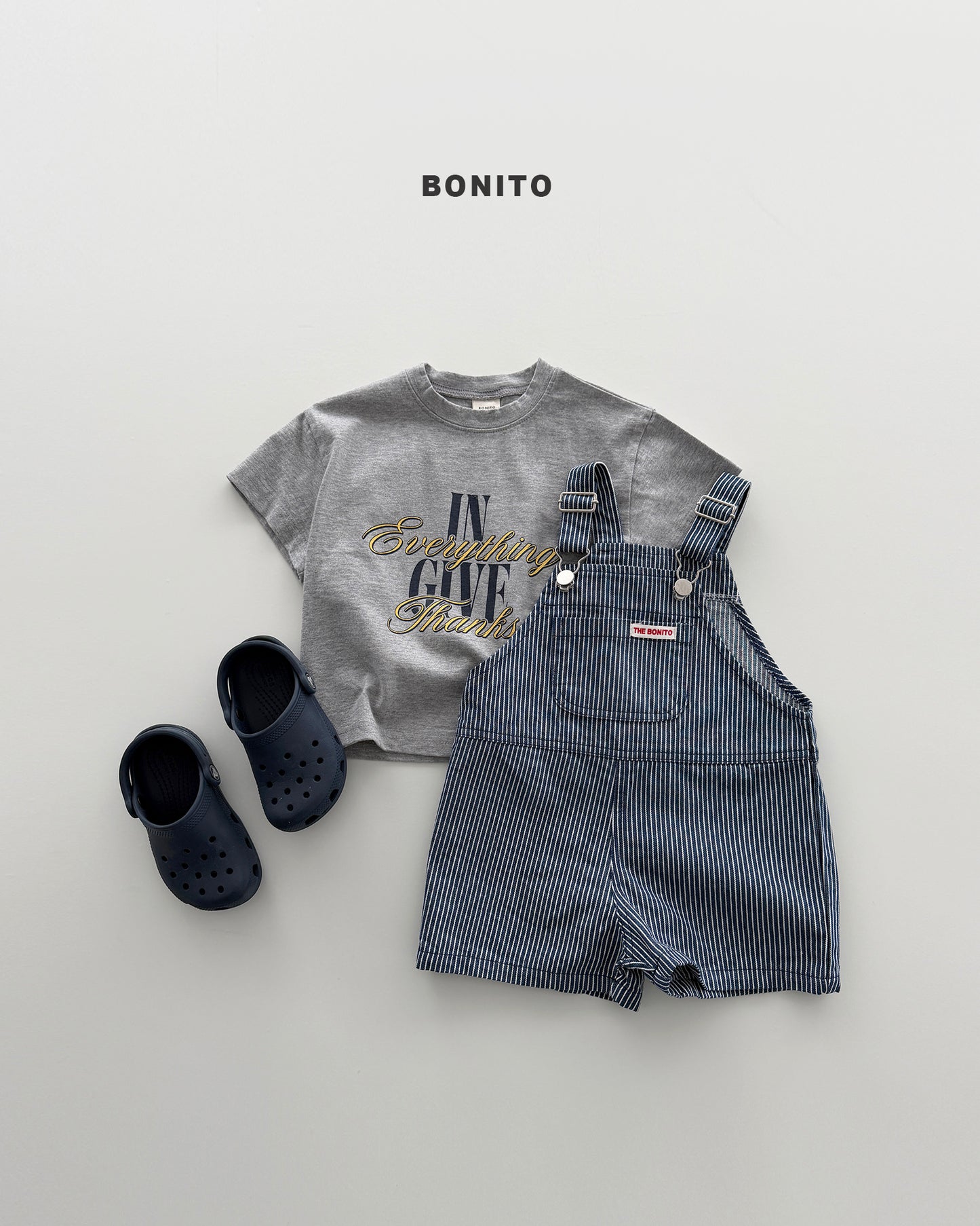【PREORDER 4日間限定】13.stripe overall pants