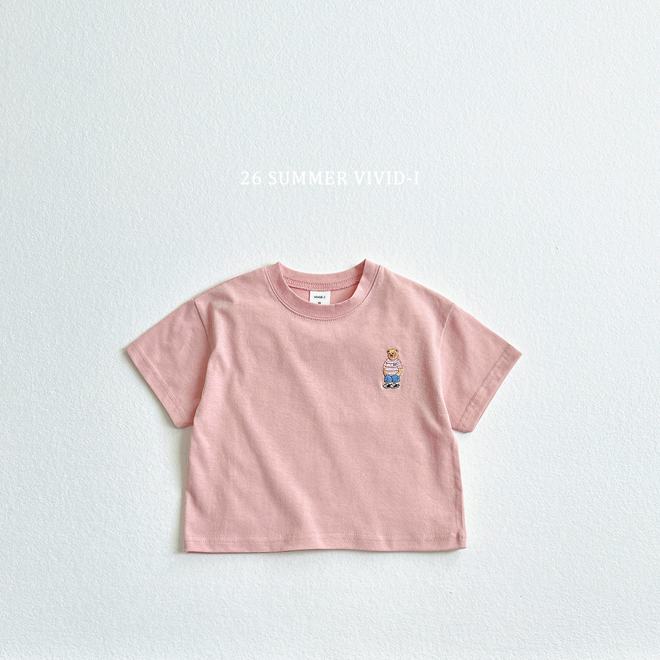 【PREORDER受付終了、ご希望はお問い合わせください。】63.Bear Embroidery ShortSleeve Tee