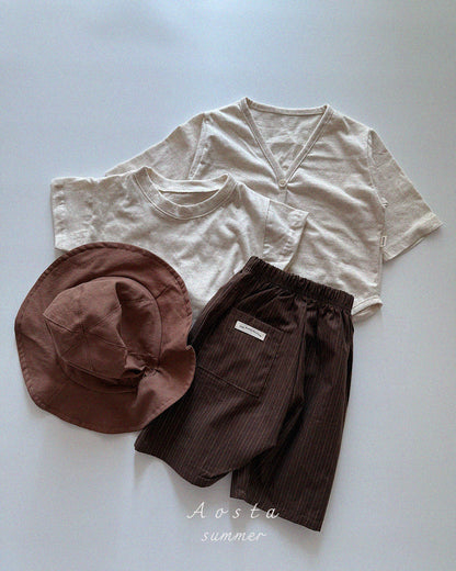 【PREORDER受付終了、ご希望はお問い合わせください。】38.Linen Short Sleeve T