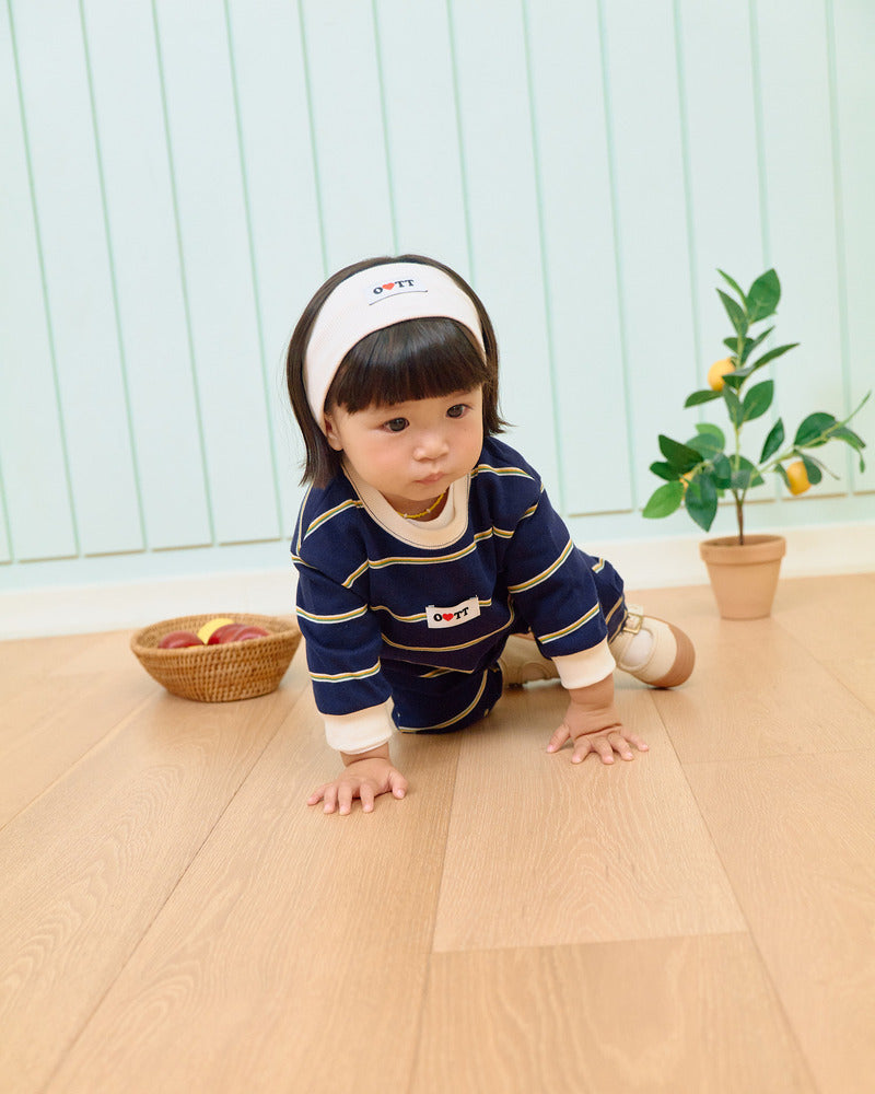 【PRE-ODER〆8.9(sun)】18.Rookie Striped Top & Bottom Set | oottbebe