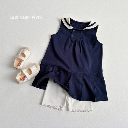 【PREORDER受付終了、ご希望はお問い合わせください。】91.Sailor Sleeveless Dress