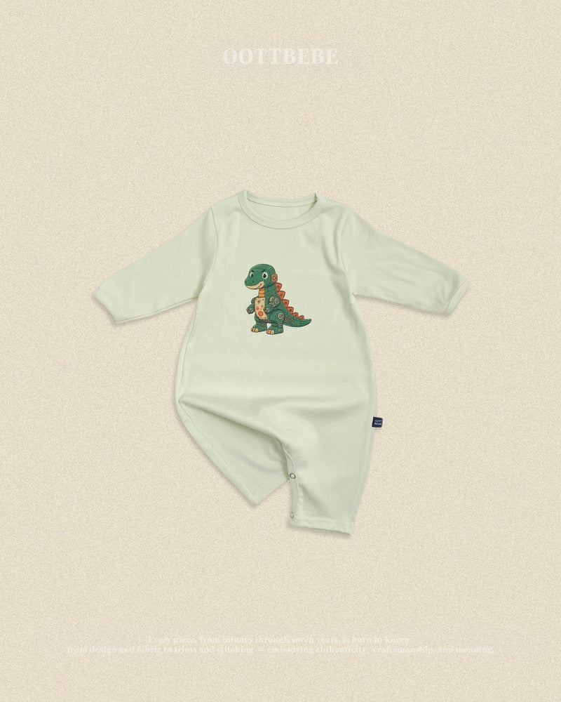 【PRE-ODER〆8.9(sun)】30.(Bebe) Robot Dinosaur Full-Length Romper | oottbebe