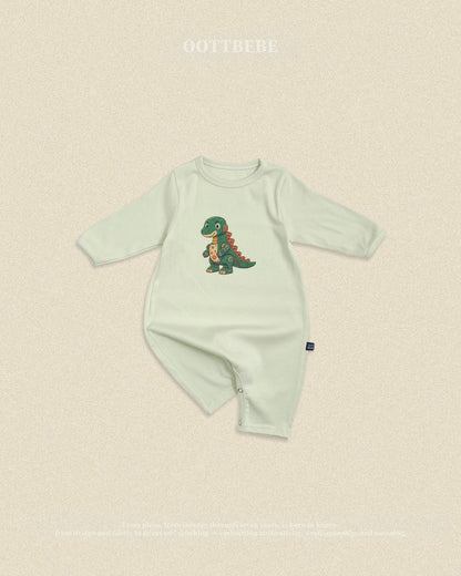 【秋のPRE-ODER 5%OFF】30.(Bebe) Robot Dinosaur Full-Length Romper | oottbebe