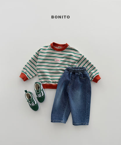 42.Feeling Stripe Sweatshirt
