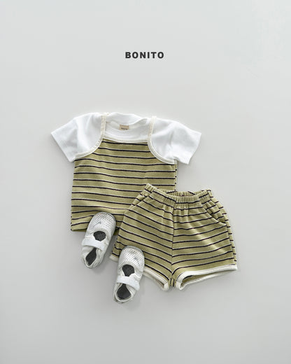 【期間限定 PRE-ODER】5.Bébé Terry Sleeveless Set