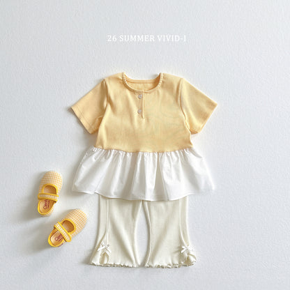 【PREORDER受付終了、ご希望はお問い合わせください。】27.Ribbon Slit Flare 7分丈 Pants