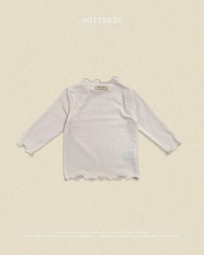 【秋のPRE-ODER 5%OFF】40.Pastel Frill T-Shirt | oottbebe