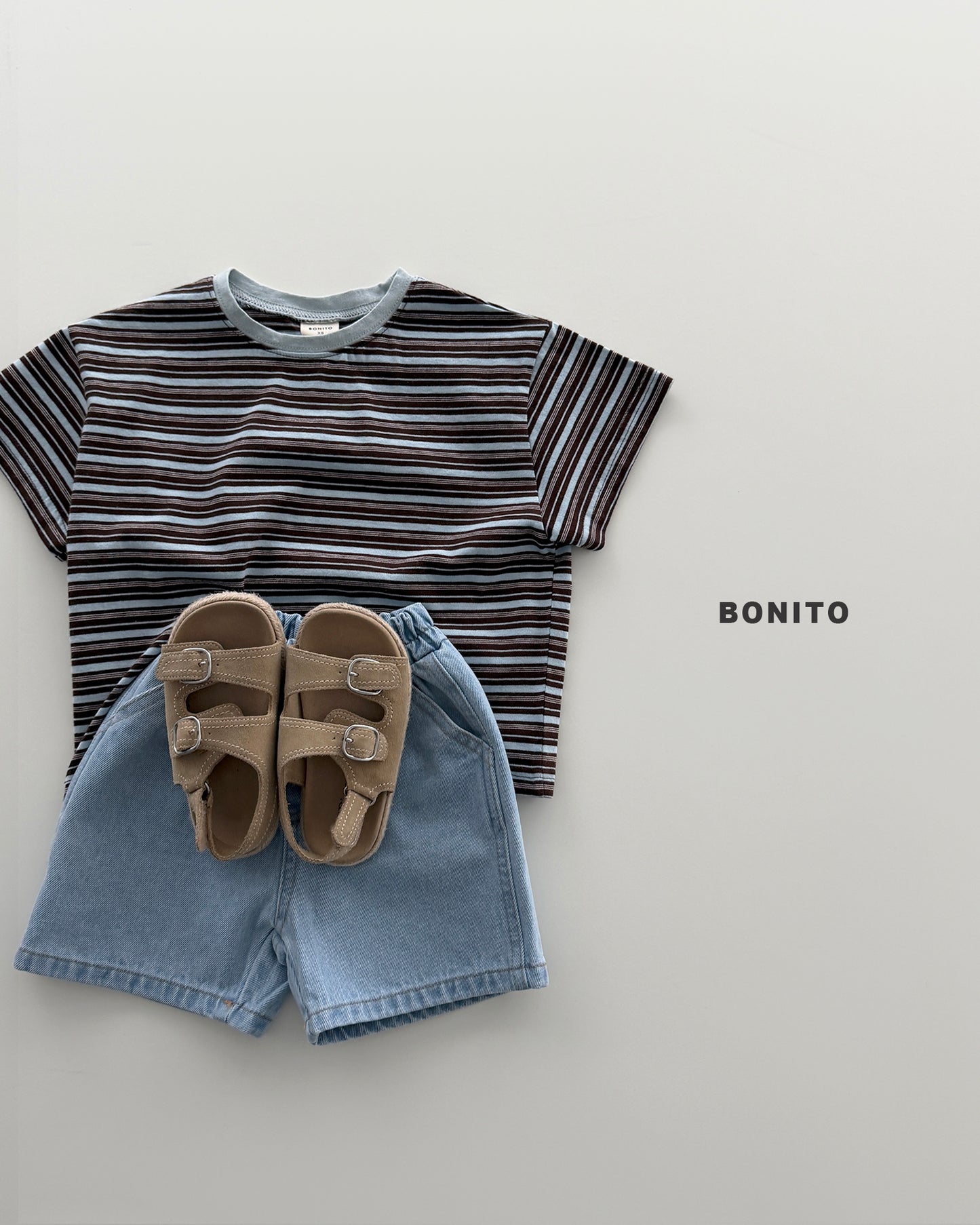 【PREORDER 4日間限定】40.uni stripe color tee