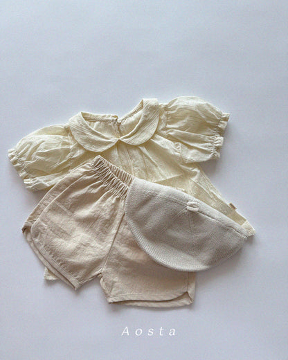 【PREORDER受付終了、ご希望はお問い合わせください。】61.Collar Blouse