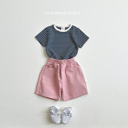 【PREORDER受付終了、ご希望はお問い合わせください。】14.Stitch Cotton Shorts