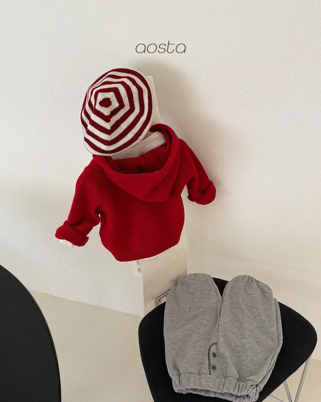 【秋のPRE-ODER 5%OFF】10.Knit Cookie Hoodie