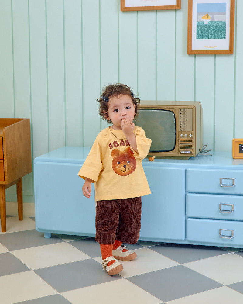 【PRE-ODER〆8.9(sun)】12.Bread Raglan T-Shirt – Kids | oottbebe