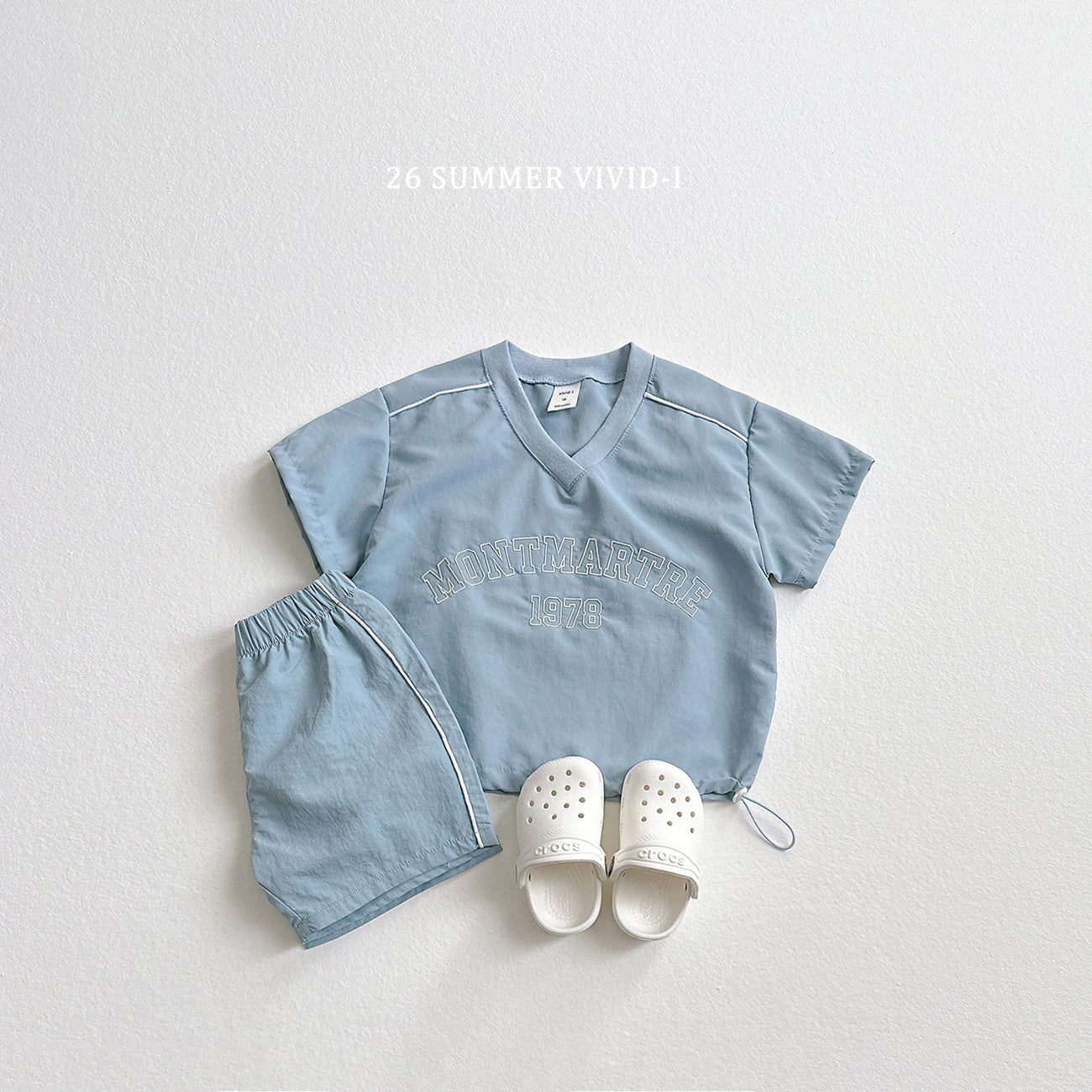 【PREORDER受付終了、ご希望はお問い合わせください。】17.Piping Crinkle Shorts