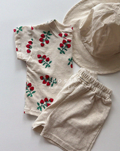 【PREORDER受付終了、ご希望はお問い合わせください。】38.Linen Short Sleeve T