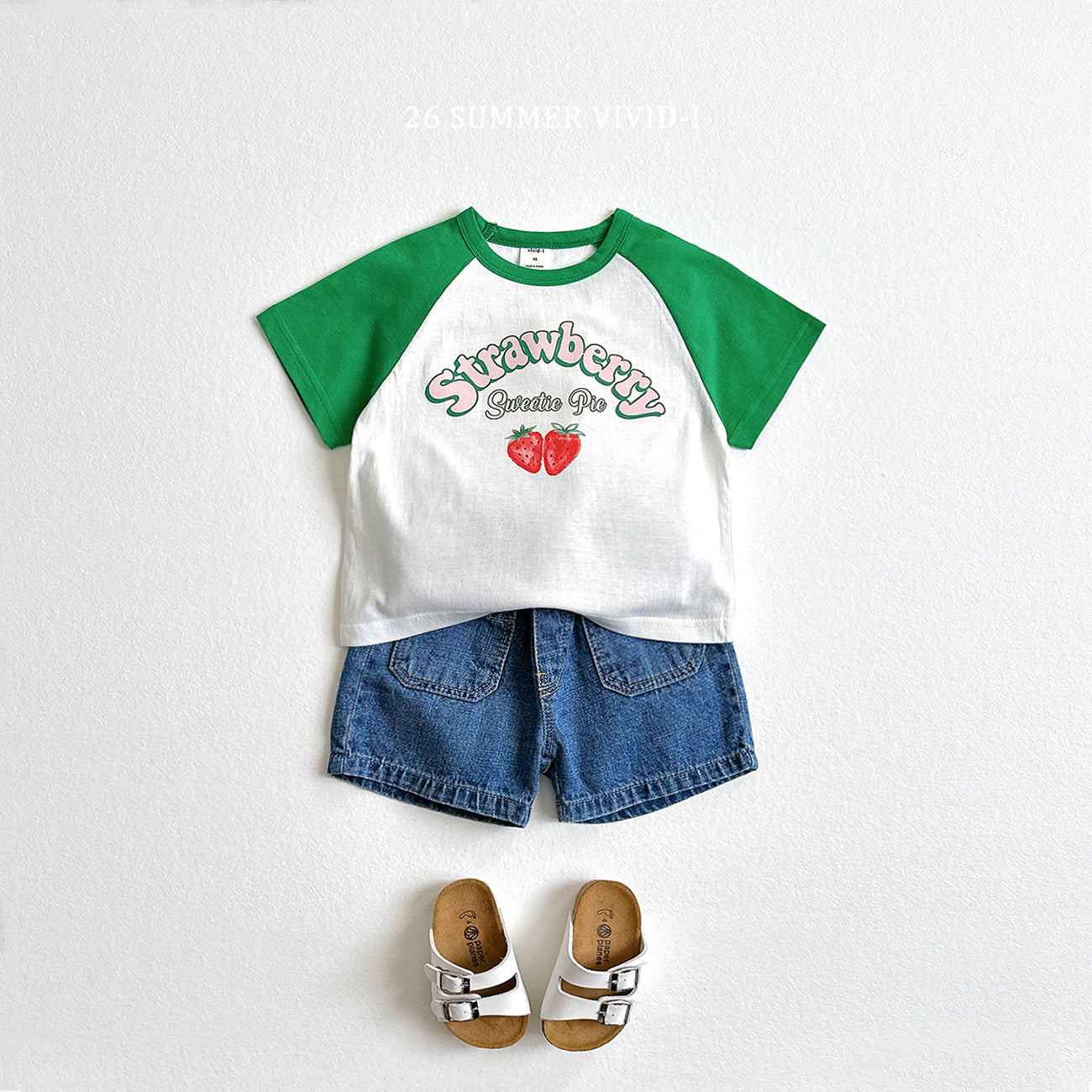 【PREORDER受付終了、ご希望はお問い合わせください。】74.Strawberry Dolman ShortSleeve Tee
