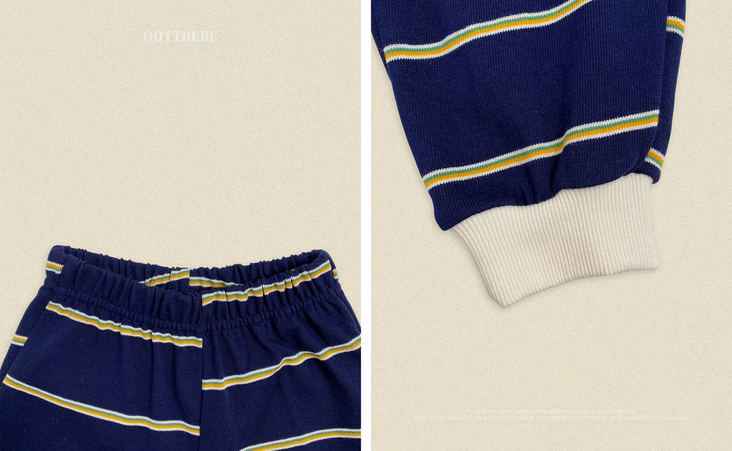 【PRE-ODER〆8.9(sun)】18.Rookie Striped Top & Bottom Set | oottbebe