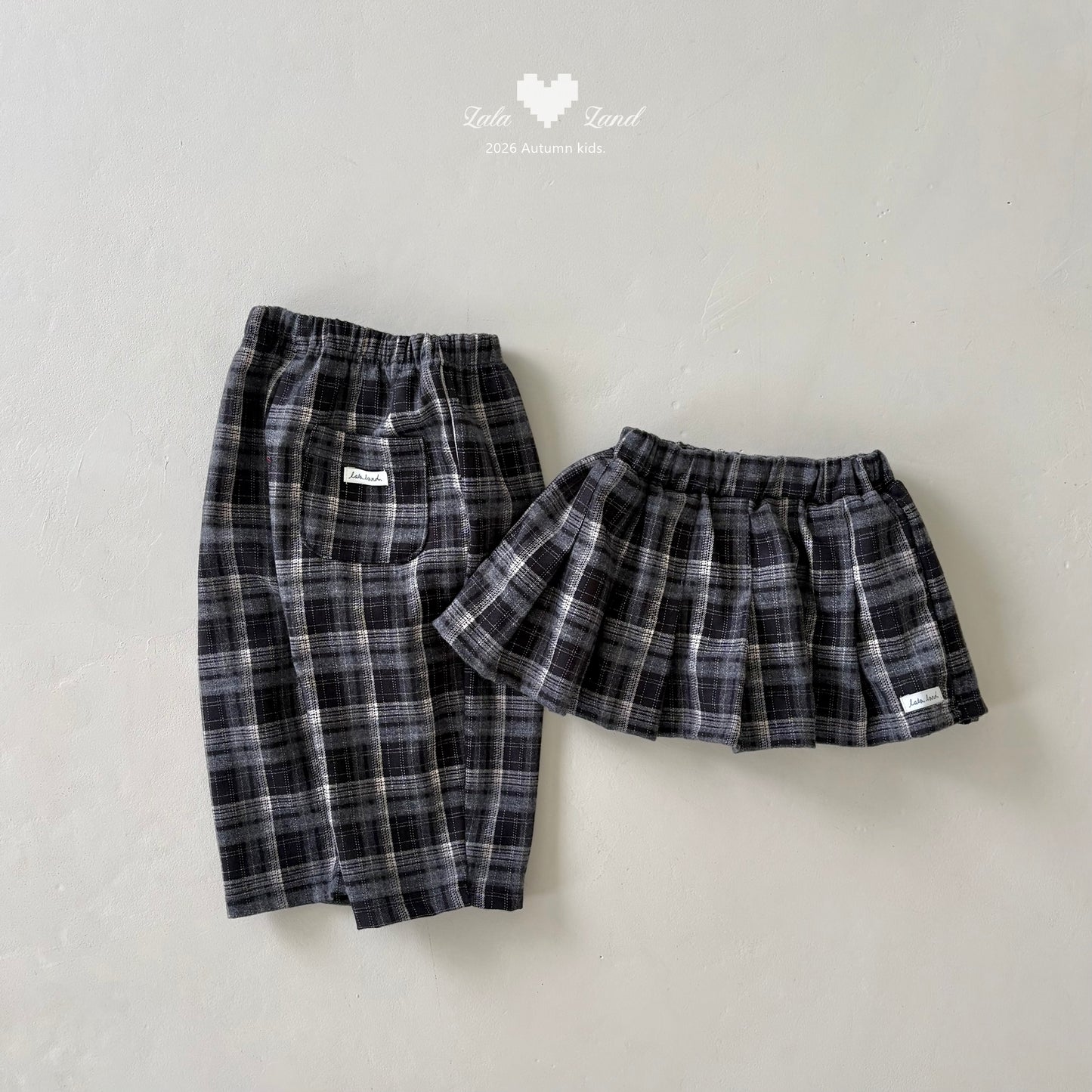 【PRE-ODER〆8.9(sun)】14.Eve Check Skirt | lalaland